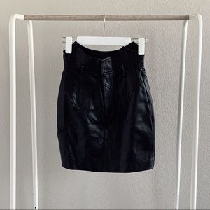 “j.ing” pleather skirt